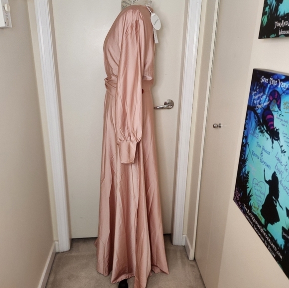 NWT pink long sleeve bridesmaids dress - Picture 3 of 11